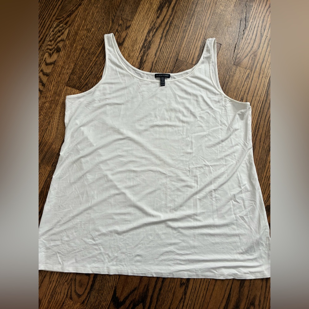 Eileen Fisher Tank Top White Camisole size XL